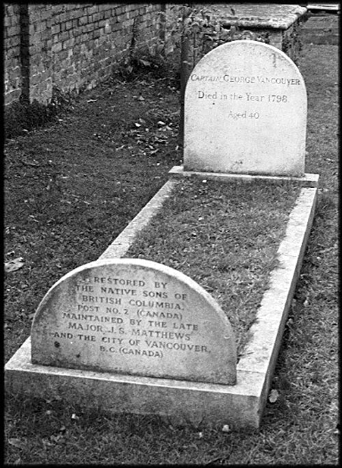 Captain Vancouver's Grave, Saint Peter's Church, Richmond, England